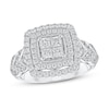 Thumbnail Image 1 of Adore Diamond Engagement Ring 1 ct tw Princess & Round 10K White Gold