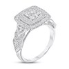 Thumbnail Image 2 of Adore Diamond Engagement Ring 1 ct tw Princess & Round 10K White Gold