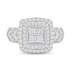 Thumbnail Image 2 of Diamond Engagement Ring 1 ct tw Princess & Round 10K White Gold