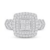 Thumbnail Image 3 of Adore Diamond Engagement Ring 1 ct tw Princess & Round 10K White Gold