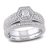 Thumbnail Image 0 of Diamond Bridal Set 1/2 ct tw Round-Cut 14K White Gold