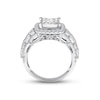 Thumbnail Image 2 of Diamond Engagement Ring 2 ct tw Princess, Round & Baguette-cut 14K White Gold