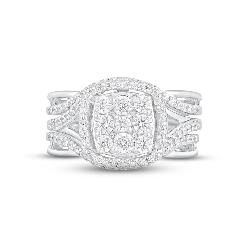 Main Image 3 of Adore Multi-Diamond Three-Piece Bridal Set 1 ct tw 10K White Gold