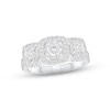Thumbnail Image 1 of Adore Diamond Three-Stone Engagement Ring 1 ct tw Round-cut 14K White Gold