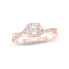 Thumbnail Image 1 of Adore Diamond Engagement Ring 1/3 ct tw Round-cut 10K Rose Gold
