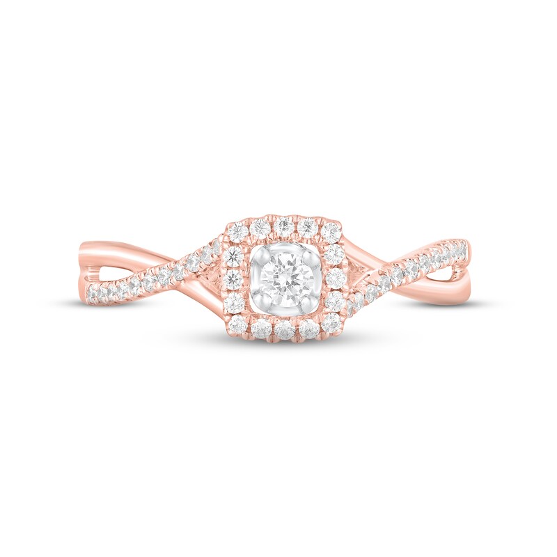 Main Image 3 of Adore Diamond Engagement Ring 1/3 ct tw Round-cut 10K Rose Gold
