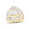 Thumbnail Image 0 of Multi-Diamond Engagement Ring 2-1/2 ct tw Round & Baguette-cut 10K Yellow Gold