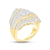 Thumbnail Image 1 of Multi-Diamond Engagement Ring 2-1/2 ct tw Round & Baguette-cut 10K Yellow Gold