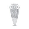 Thumbnail Image 1 of Multi-Diamond Cushion Frame Engagement Ring 2 ct tw 14K White Gold