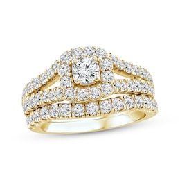 Adore Diamond Bridal Set 2 ct tw Round-cut 14K Yellow Gold
