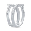 Diamond Chevron Enhancer Ring 5/8 ct tw 14K White Gold