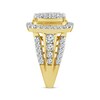 Round-Cut Multi-Diamond Center Engagement Ring 3 ct tw 14K Yellow Gold