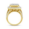 Round-Cut Multi-Diamond Center Engagement Ring 3 ct tw 14K Yellow Gold