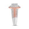 Thumbnail Image 1 of Multi-Diamond Center Cushion-Shape Engagement Ring 2 ct tw 14K Two-Tone Gold