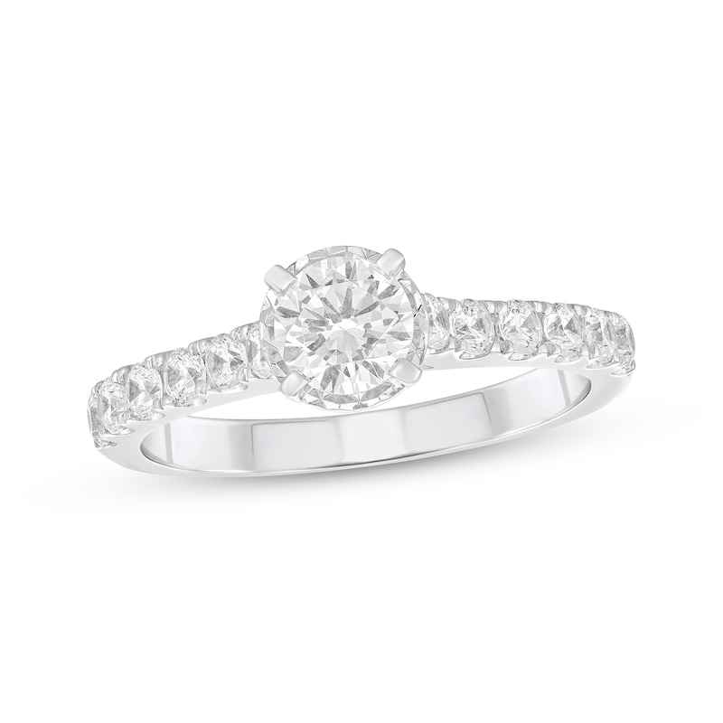 Round-Cut Diamond Engagement Ring 1 ct tw 14K White Gold