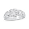 Thumbnail Image 1 of Adore Multi-Shape Diamond Three-Stone Engagement Ring 1 ct tw 14K White Gold