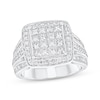 Multi-Shape Diamond Engagement Ring 2 ct tw 14K White Gold
