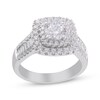 Thumbnail Image 0 of Round-Cut Diamond Cushion Frame Engagement Ring 1-3/4 ct tw 14K White Gold