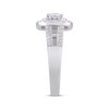 Thumbnail Image 1 of Round-Cut Diamond Cushion Frame Engagement Ring 1-3/4 ct tw 14K White Gold