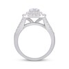 Thumbnail Image 2 of Round-Cut Diamond Cushion Frame Engagement Ring 1-3/4 ct tw 14K White Gold