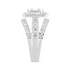 Thumbnail Image 2 of Adore Princess-Cut Quad Diamond Split Shank Engagement Ring 3 ct tw 14K White Gold