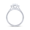 Thumbnail Image 2 of Princess-Cut Diamond Three-Stone Engagement Ring 1 ct tw 10K White Gold