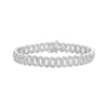 Thumbnail Image 0 of Men's Diamond Angled Curb Bracelet 8.5"
