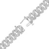 Thumbnail Image 2 of Men's Diamond Angled Curb Bracelet 8.5"