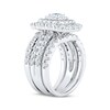 Thumbnail Image 2 of Adore Princess-Cut Diamond Triple-Frame Bridal Set 3 ct tw 14K White Gold