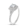 Thumbnail Image 2 of THE LEO Prisma Diamond Princess-Cut Double Halo Engagement Ring 1 ct tw 14K White Gold