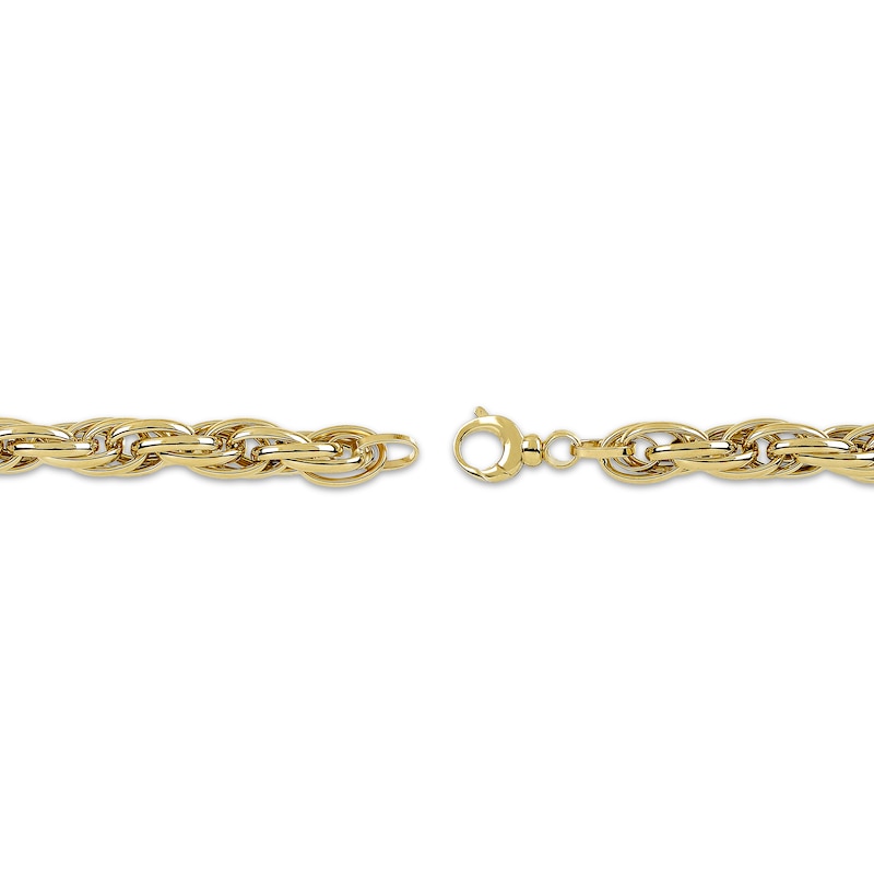 Main Image 3 of Rope Chain Necklace 7.3mm Hollow 10K Yellow Gold 20"