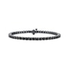 Thumbnail Image 1 of Men's Black Diamond Tennis Bracelet 7 ct tw Black Rhodium-Plated Sterling Silver 8.5"