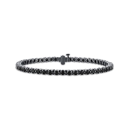 Men's Black Diamond Tennis Bracelet 7 ct tw Black Rhodium-Plated Sterling Silver 8.5"