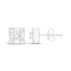 Thumbnail Image 1 of KAY Lab-Grown Diamonds Baguette & Round-Cut Stud Earrings 3/4 ct tw 14K White Gold