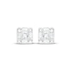 Thumbnail Image 2 of KAY Lab-Grown Diamonds Baguette & Round-Cut Stud Earrings 3/4 ct tw 14K White Gold