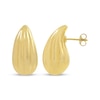 Thumbnail Image 3 of Textured Teardrop Earrings Hollow 14K Yellow Gold