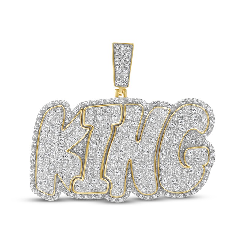 Main Image 1 of Diamond King Charm 1/2 ct tw 10K Yellow Gold