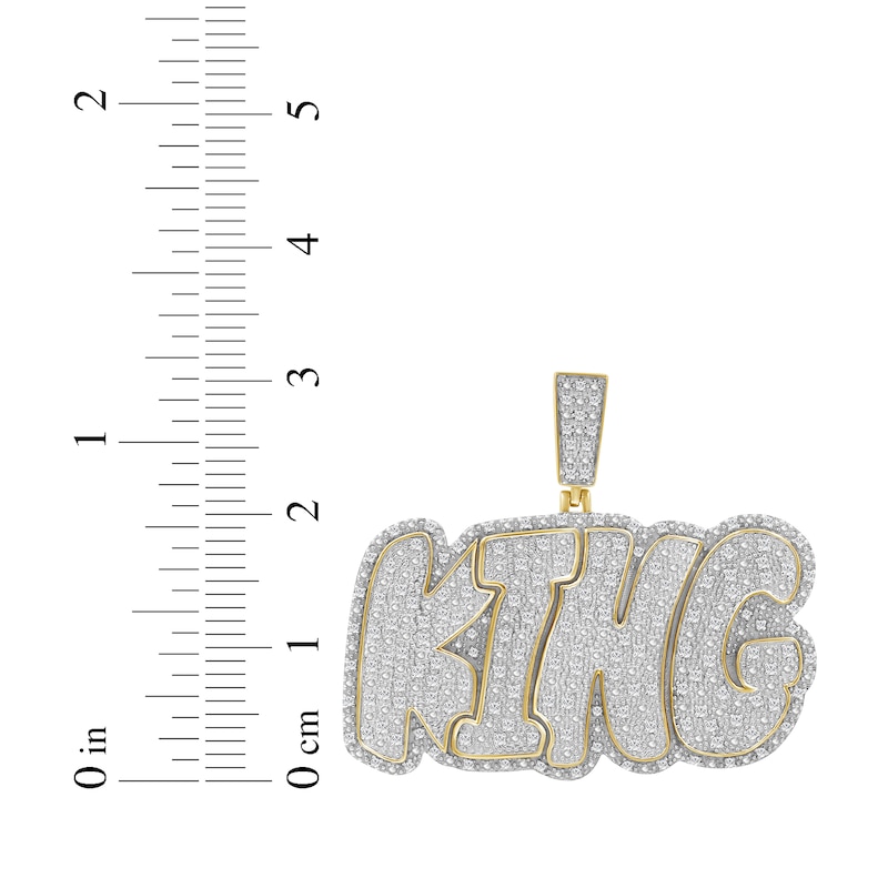 Main Image 3 of Diamond King Charm 1/2 ct tw 10K Yellow Gold