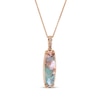 Thumbnail Image 1 of Le Vian Aquaprase Necklace 1/20 ct tw Diamonds 14K Strawberry Gold 20"