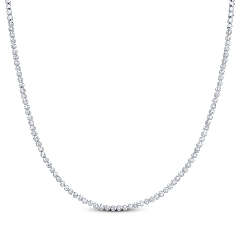 Main Image 1 of KAY Lab-Grown Diamonds Necklace 1 ct tw Sterling Silver 18"