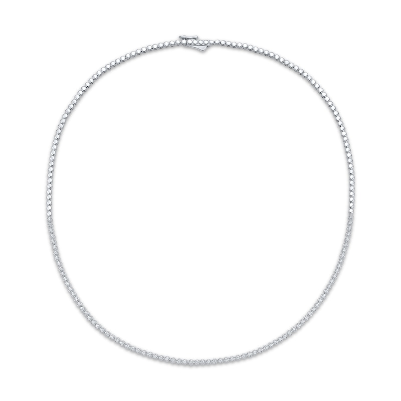 Main Image 2 of KAY Lab-Grown Diamonds Necklace 1 ct tw Sterling Silver 18"