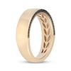 Thumbnail Image 2 of Neil Lane Men's Black Diamond Wedding Band 1/5 ct tw 14K Yellow Gold
