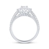 Thumbnail Image 3 of Adore Round-Cut Diamond Three-Stone Engagement Ring 1 ct tw 14K White Gold