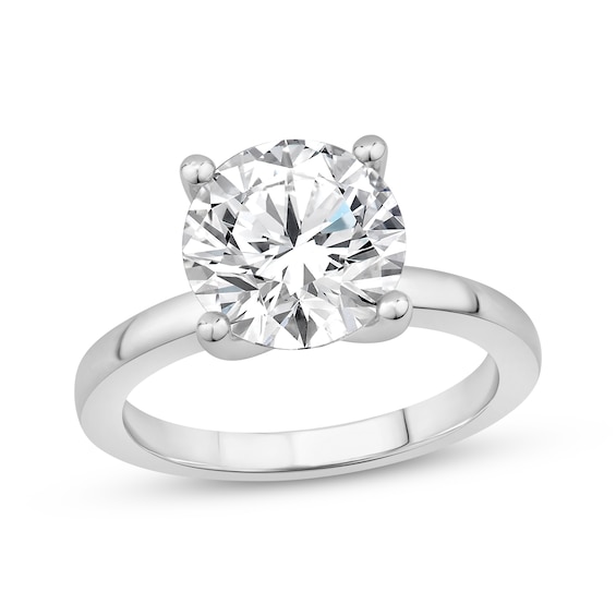 Adore Lab-Grown Diamonds Certified Round-Cut Solitaire Engagement Ring 4 ct tw 14K White Gold (F/VS2)