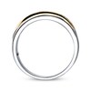 Thumbnail Image 2 of Men's Diamond Band 1/2 ct tw Brown/White 10K Two-Tone Gold