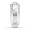 Thumbnail Image 3 of Men's Diamond Band 1/2 ct tw Round-cut 10K White Gold