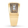 Thumbnail Image 3 of Adore Men's Band 1 ct tw Brown/White Diamonds 14K Yellow Gold