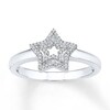 Thumbnail Image 1 of Star Ring 1/8 ct tw Diamonds Sterling Silver