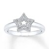 Thumbnail Image 0 of Star Ring 1/8 ct tw Diamonds Sterling Silver