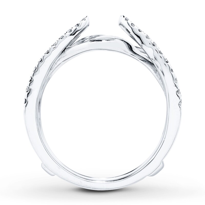 Diamond Enhancer Ring 1/3 ct tw Round-cut 14K White Gold